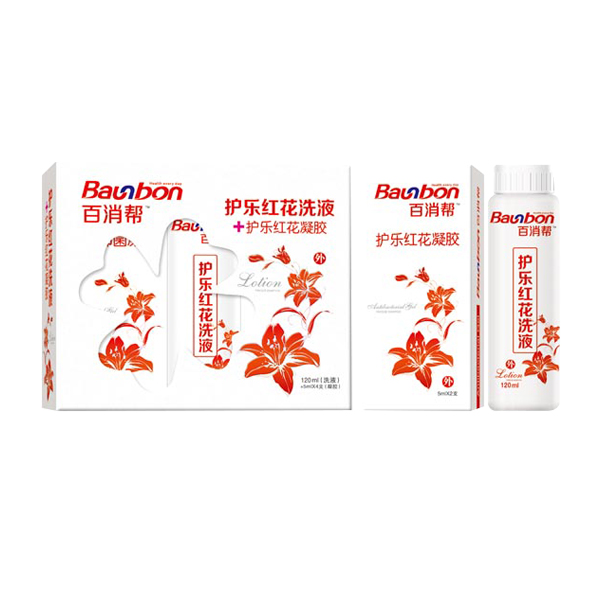 百消幫護(hù)樂紅花洗液+護(hù)樂紅花凝膠